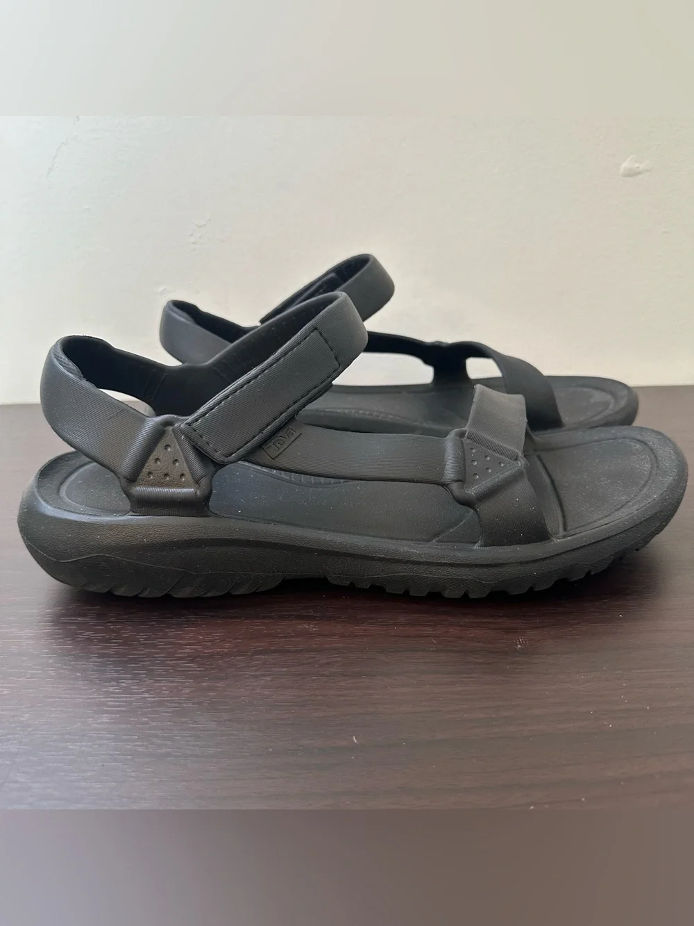 Teva Hurricane Drift Black Men's Sport Sandals Hook & Loop Outdoors Size 13